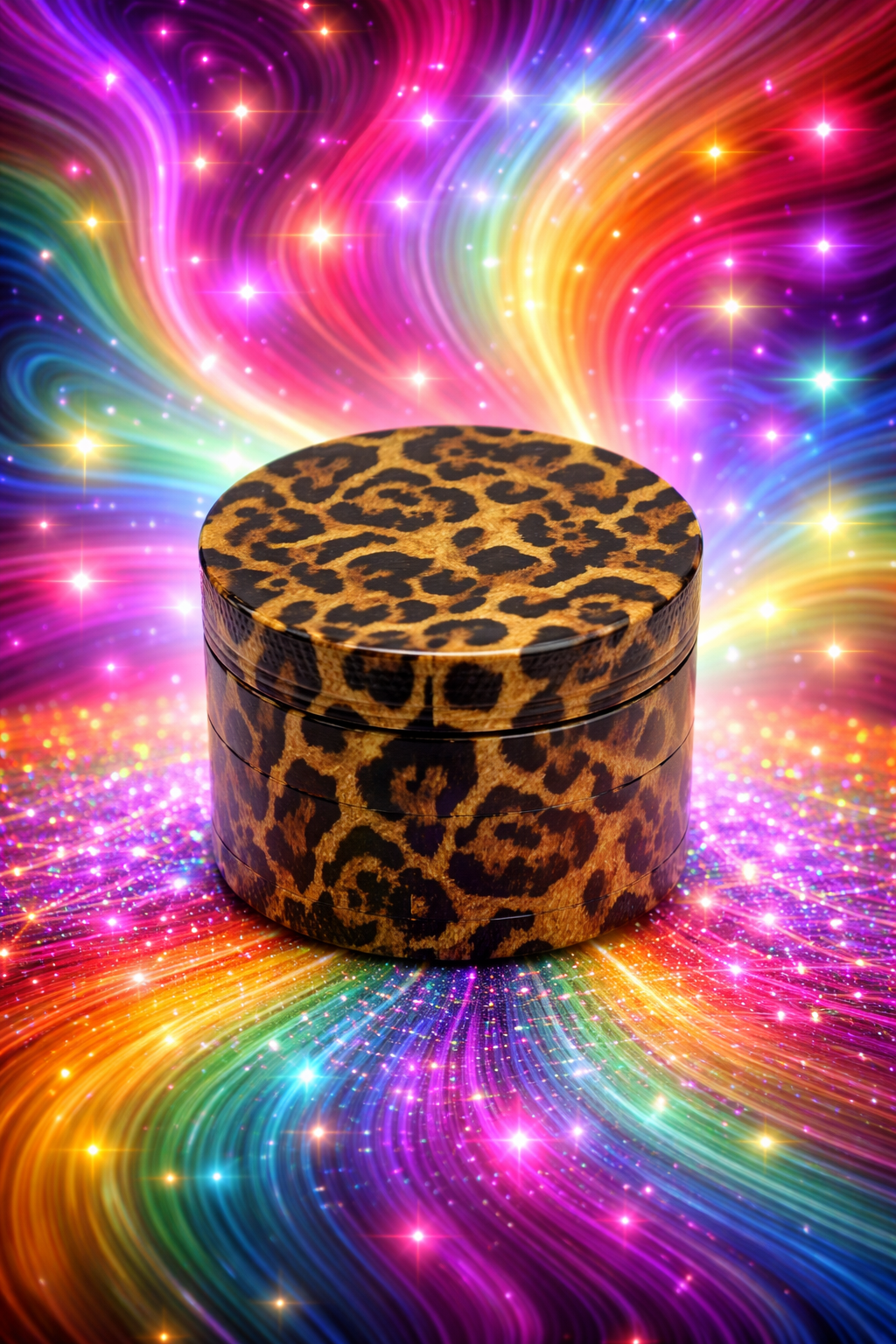 Leopard Print Metal Herb Grinder