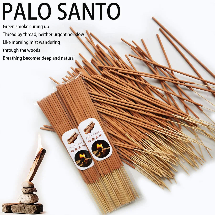 30/80pcs Premium Peruvian Sacred Wood Incense Stick Suitable for Yoga, Meditation, Purifying Ideal Emotional Boosting