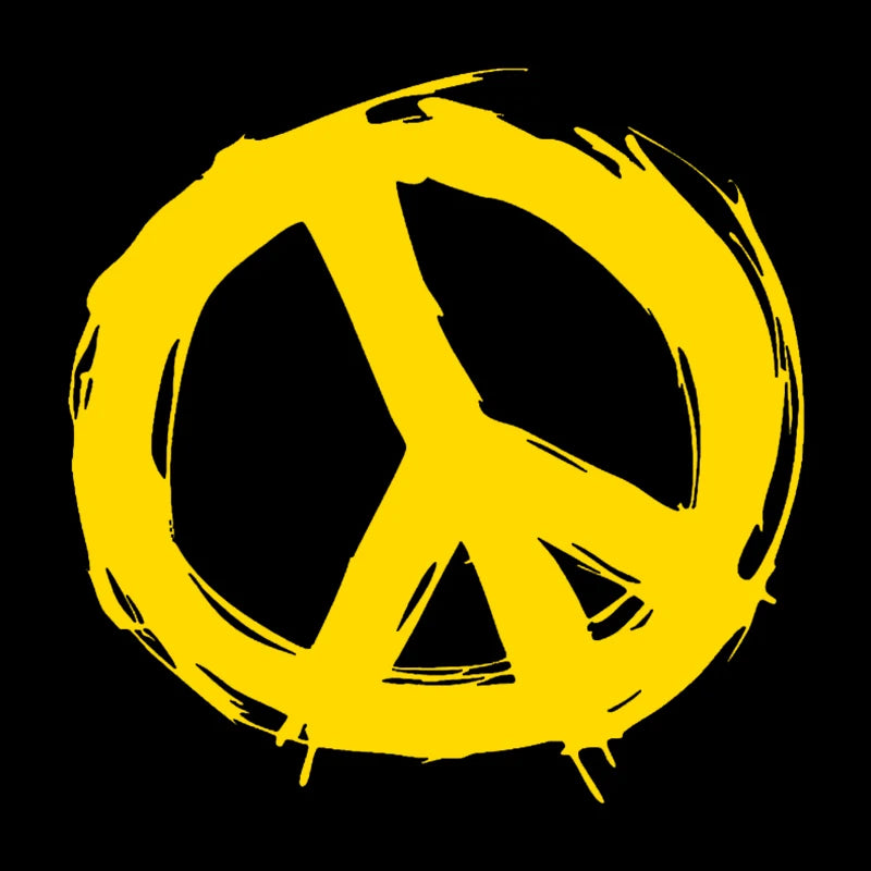 Peace Sign Die-Cut Vinyl Decal Car Sticker Waterproof Auto Decors on Car Body Bumper Rear Window Laptop Choose Size #S60249