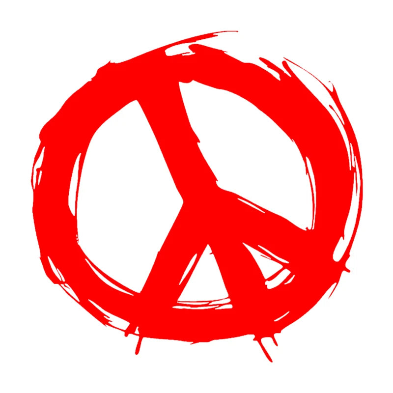 Peace Sign Die-Cut Vinyl Decal Car Sticker Waterproof Auto Decors on Car Body Bumper Rear Window Laptop Choose Size #S60249