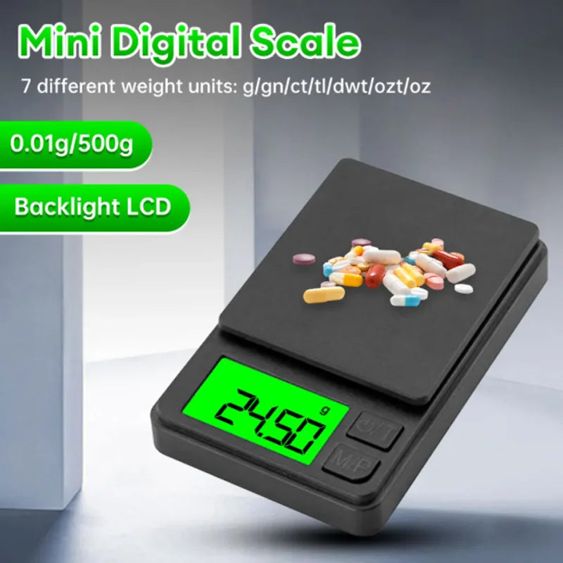 Title: Trippy Pocket Scale – 500g / 1000g Description