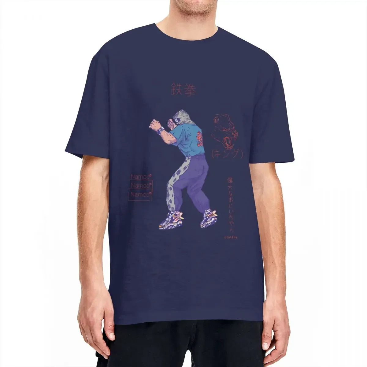 Hot Game Cotton Top Tees Summer Vintage Short Sleeve T-Shirt O Neck Hippie Pattern Tshirt Big Size 5XL  Men Tekken 8 T-Shirts