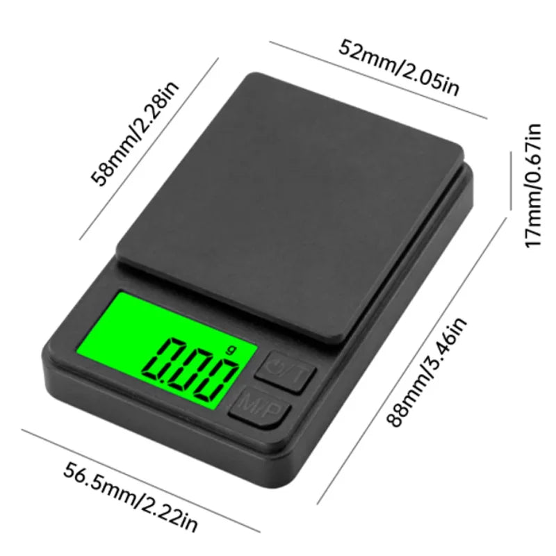 Title: Trippy Pocket Scale – 500g / 1000g Description