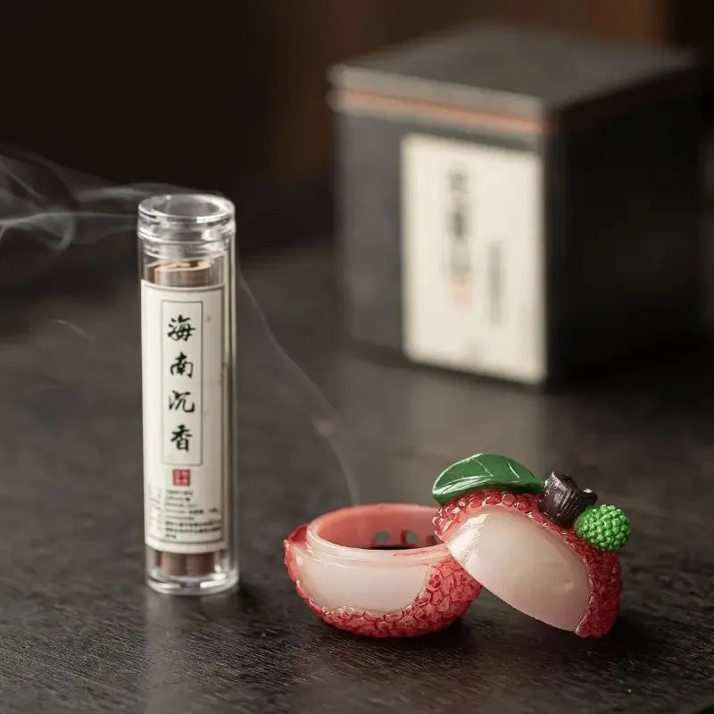 Litchi Incense Burner Indoor Small Cloud Incense Burner Sandalwood Agarwood Incense Burner Home Incense Burner Tea Room Ornament