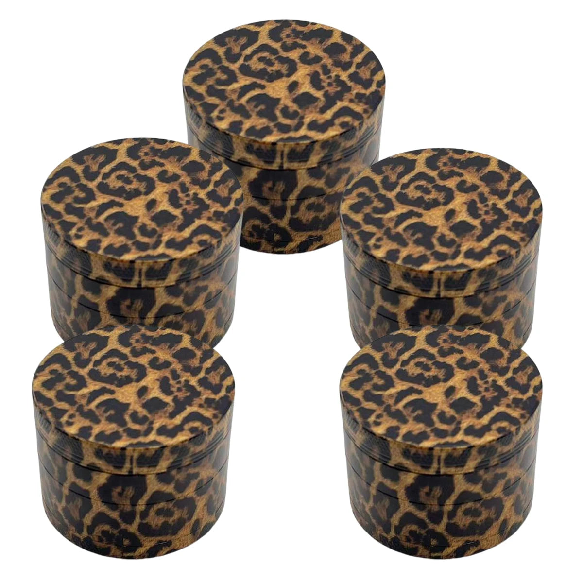 Leopard Print Metal Herb Grinder