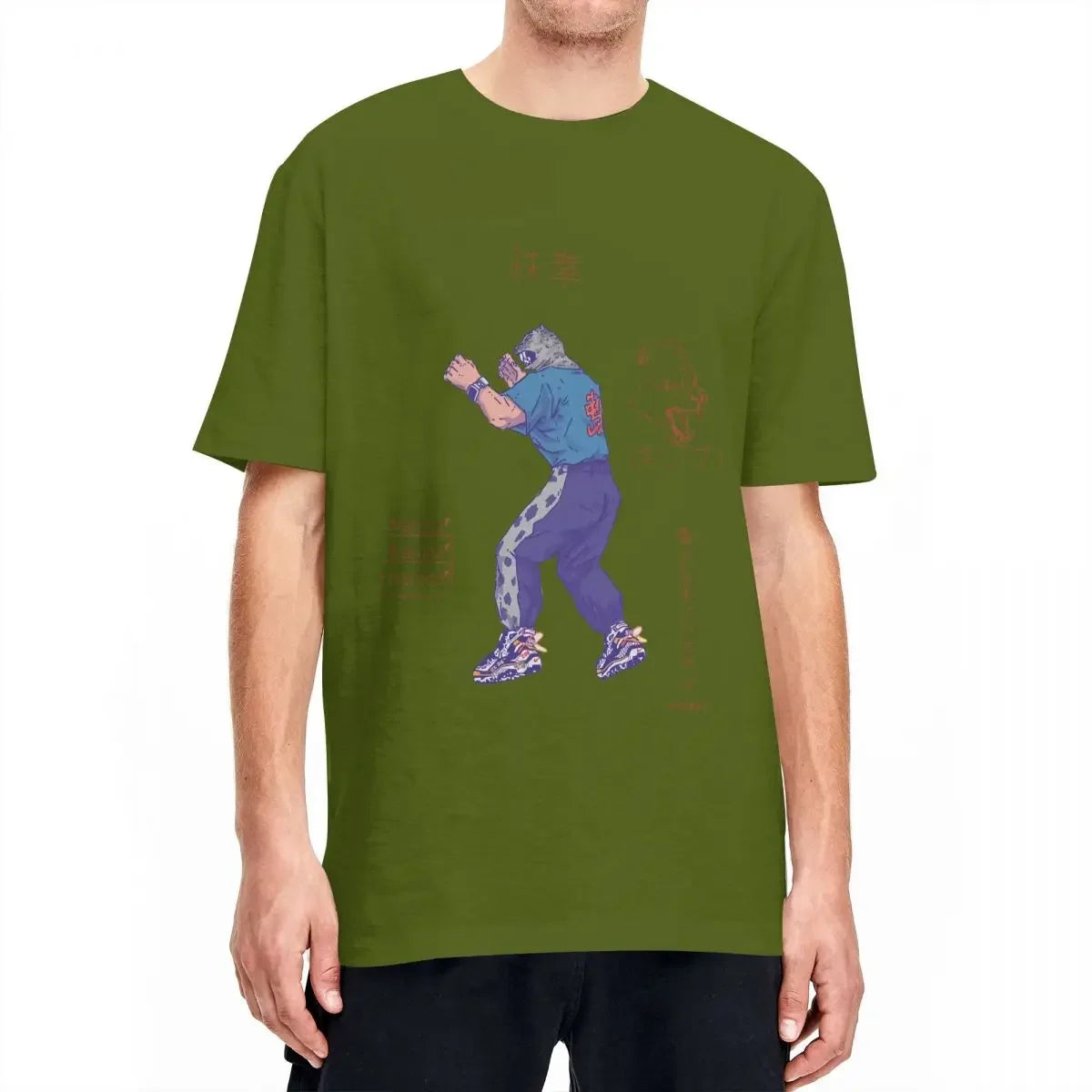 Hot Game Cotton Top Tees Summer Vintage Short Sleeve T-Shirt O Neck Hippie Pattern Tshirt Big Size 5XL  Men Tekken 8 T-Shirts