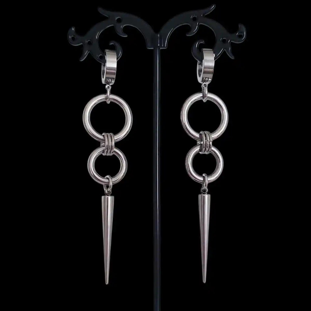 Punk Rivet Earring,Korean Jewelry,Hippie Accessory,Gothic Rock,Y2k,Sharp Spike Charm,Avant-garde,Design Sense,Ear Hoop For Women