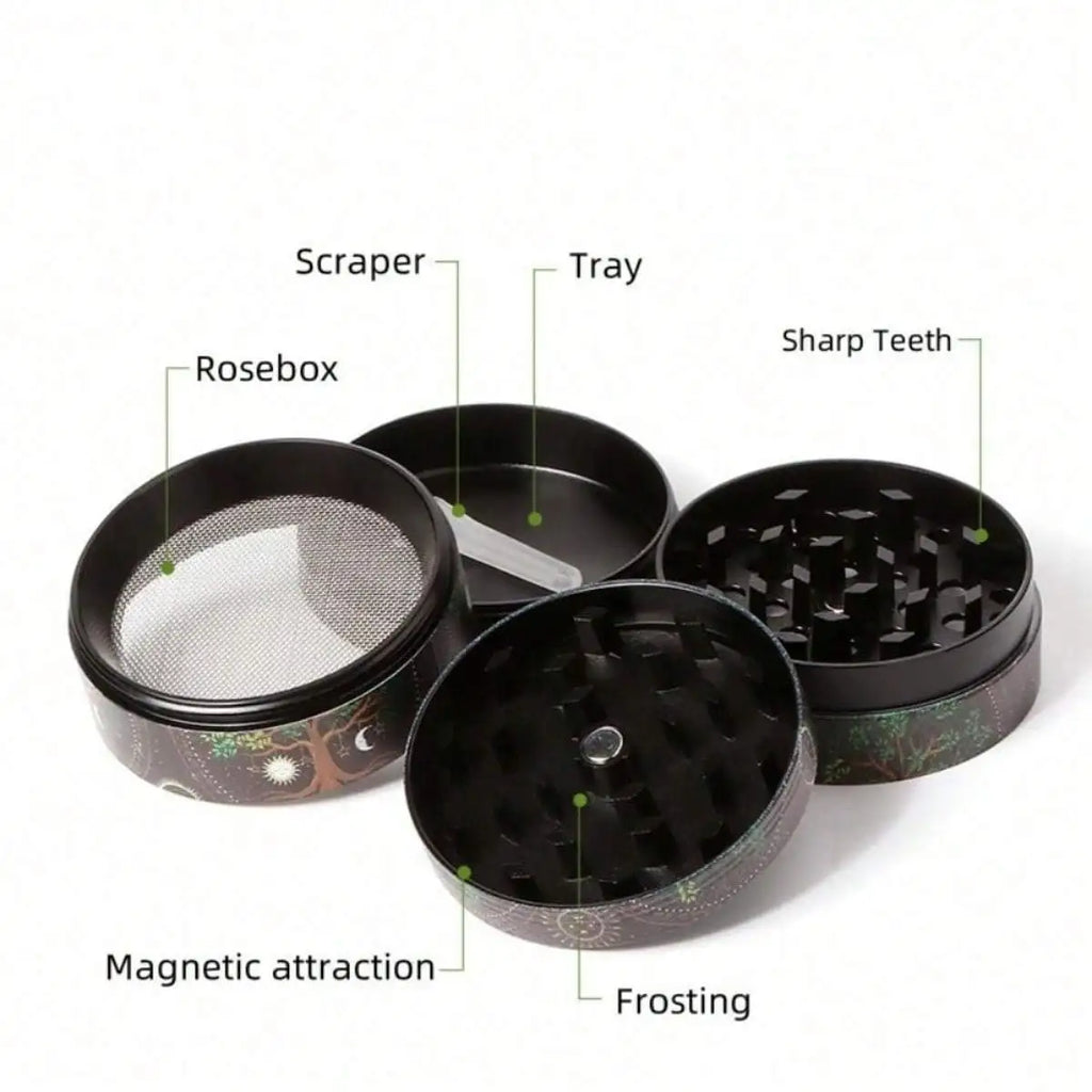 Leopard Print Metal Herb Grinder