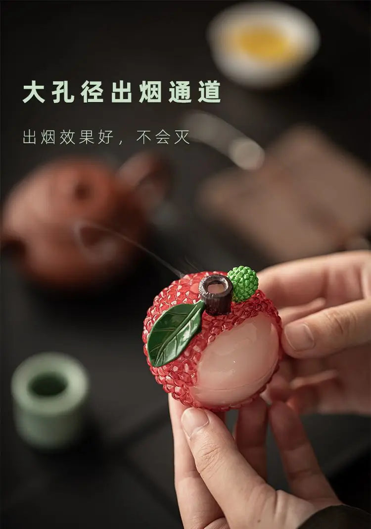 Litchi Incense Burner Indoor Small Cloud Incense Burner Sandalwood Agarwood Incense Burner Home Incense Burner Tea Room Ornament