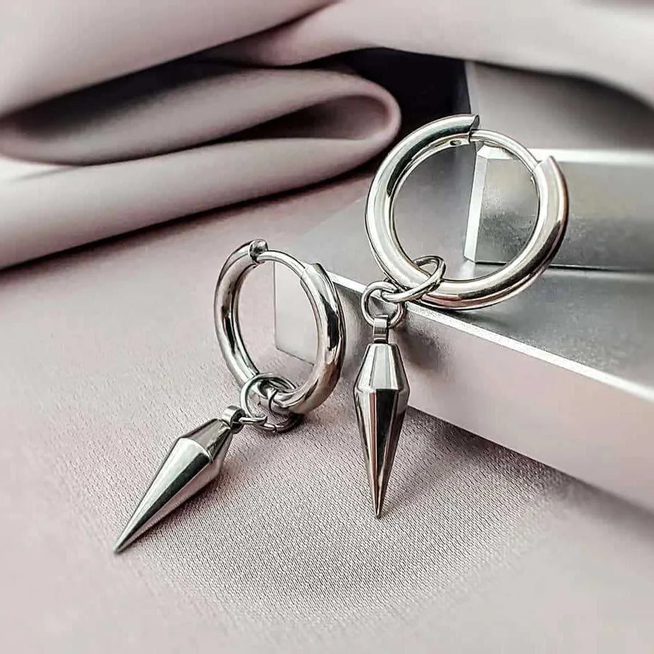 Punk Rivet Earring,Korean Jewelry,Hippie Accessory,Gothic Rock,Y2k,Sharp Spike Charm,Avant-garde,Design Sense,Ear Hoop For Women