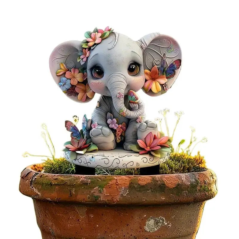 1PC Cute Strawberry Hedgehog Garden Decoration 2D Flat Acrylic Ground Insert With Classic Spring Elements