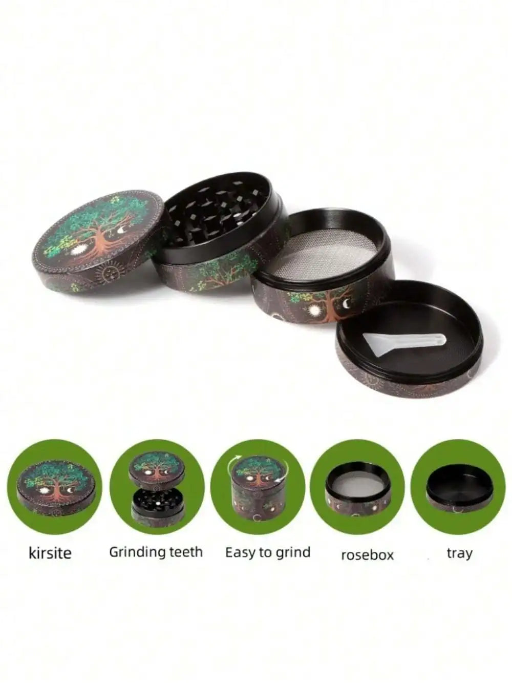 Leopard Print Metal Herb Grinder