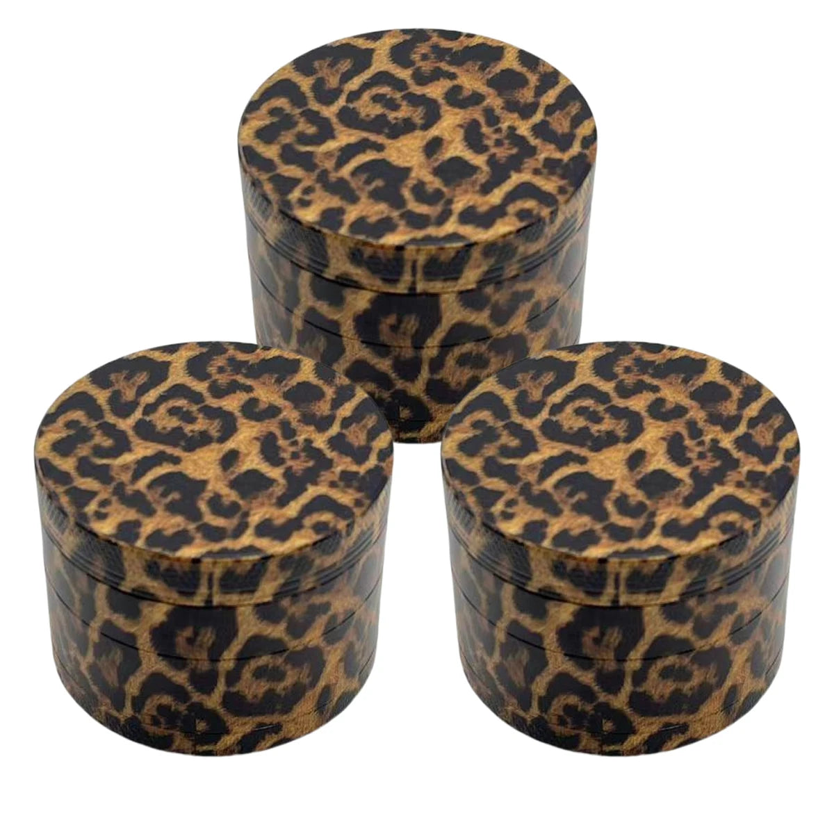 Leopard Print Metal Herb Grinder