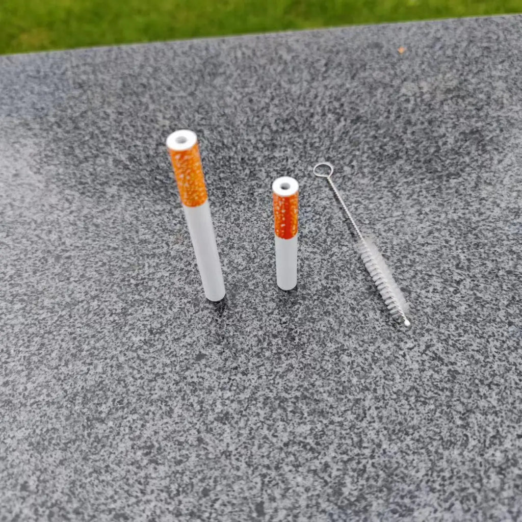 7.8cm/5.4cm 2 combination metal smoke pipes cigarette accessories. These three options are:54mm-78mm，2pcs 78mm，54mm.