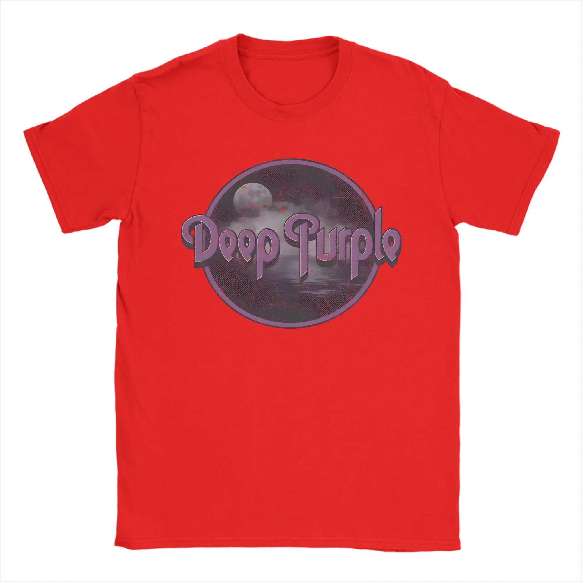 Band Deep Purple Art T-Shirt Summer  Hippie T-Shirts Man Cotton Comfortable Oversized Clothing Short Sleeves Funny Tops