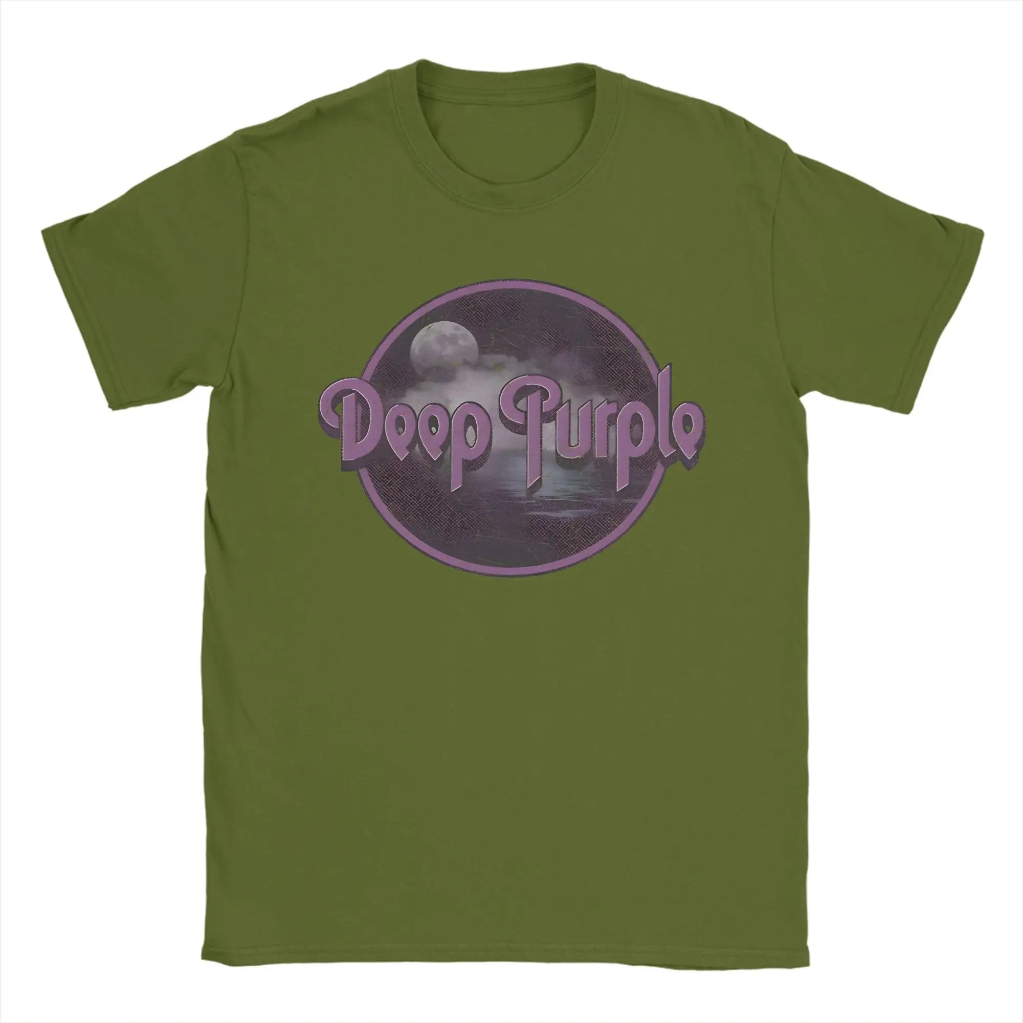Band Deep Purple Art T-Shirt Summer  Hippie T-Shirts Man Cotton Comfortable Oversized Clothing Short Sleeves Funny Tops