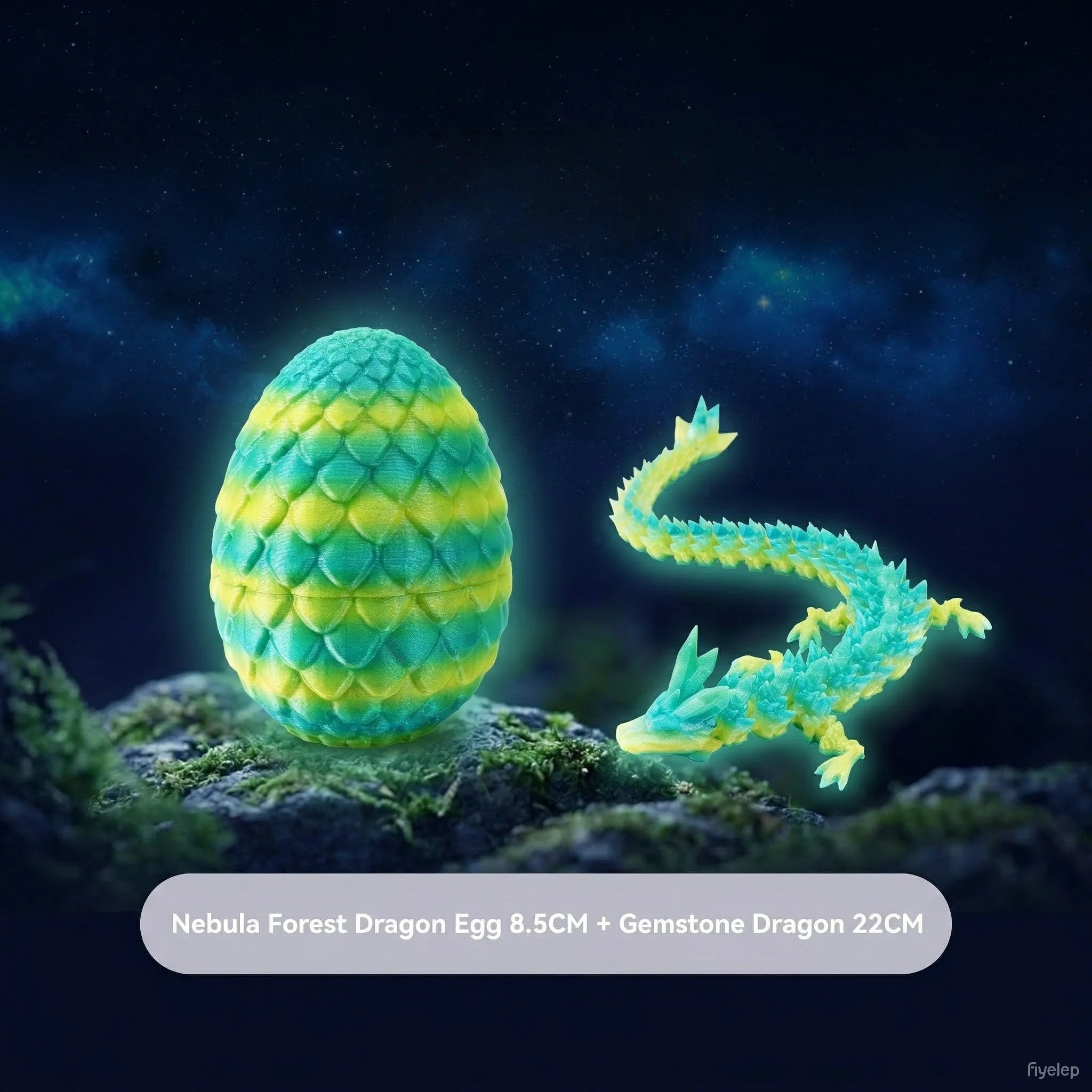 Cute 3D Printed Chinese Dragon Surprise Egg Movable Joint Articulated Dragon Mini Desktop Decoration Collectible Craft Gift