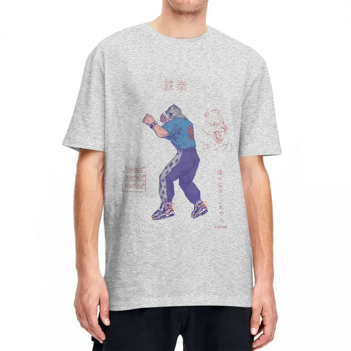 Hot Game Cotton Top Tees Summer Vintage Short Sleeve T-Shirt O Neck Hippie Pattern Tshirt Big Size 5XL  Men Tekken 8 T-Shirts
