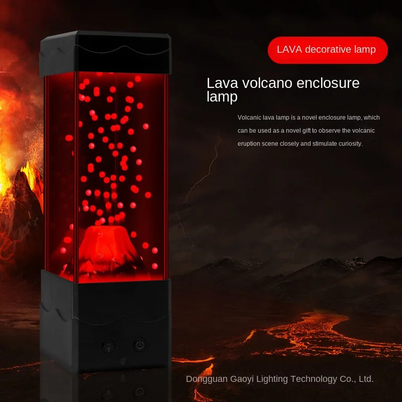 LED Lava Volcano Light Home Decoration Night Light Creative Children's Toys Desktop Decoration Lamp Boys AndGirls DIY Gift