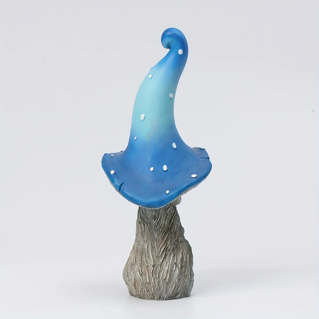 Facial Genie Mushroom Outdoor Sculpture Garden Ornament Accessories Courtyard, Lawn and Gardening