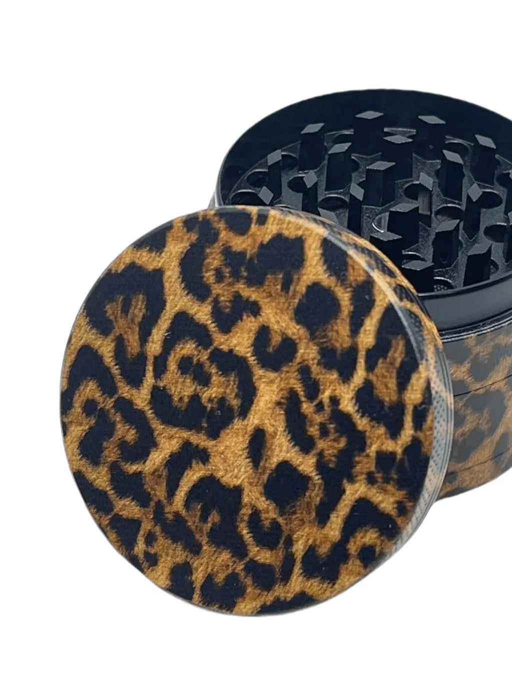 Leopard Print Metal Herb Grinder