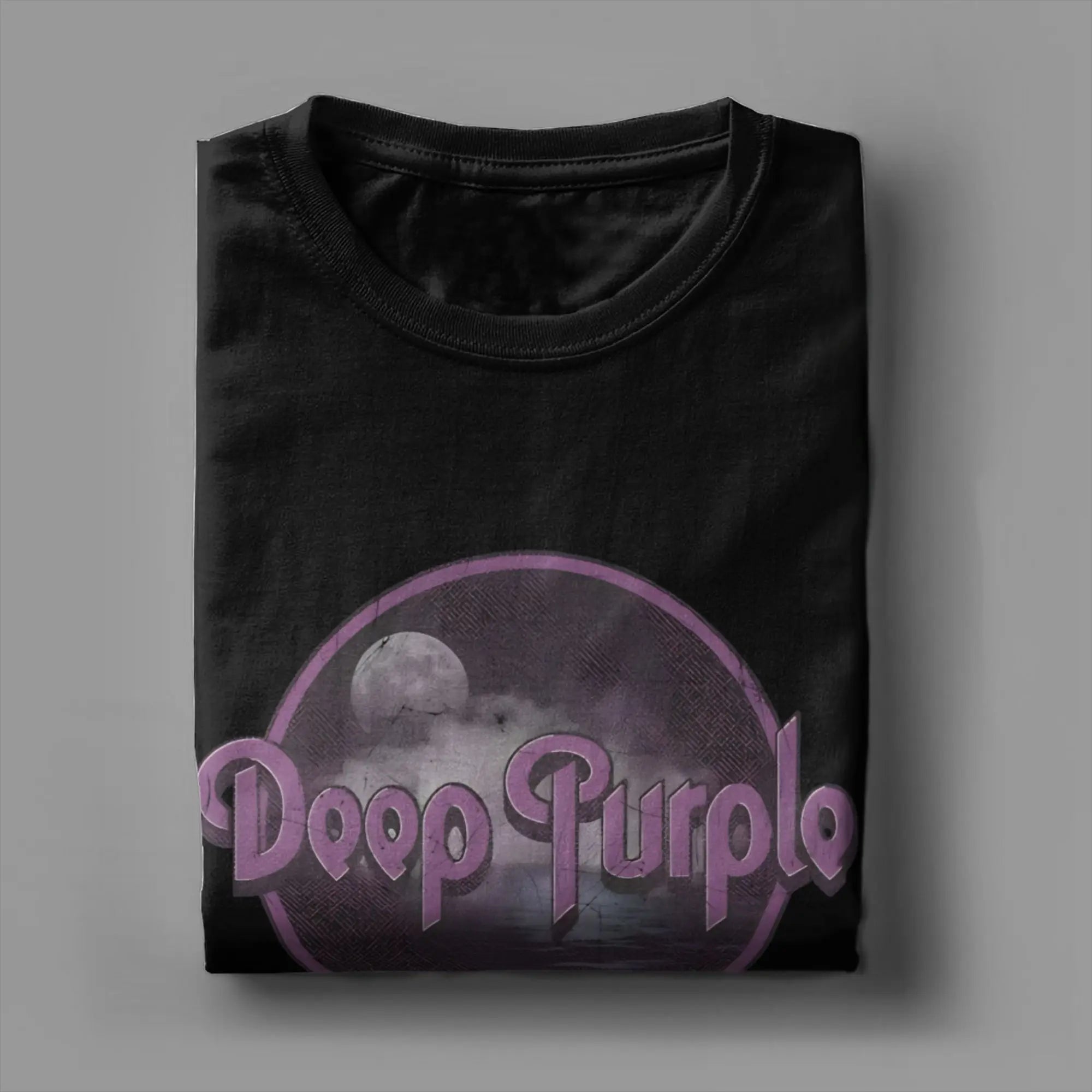 Band Deep Purple Art T-Shirt Summer  Hippie T-Shirts Man Cotton Comfortable Oversized Clothing Short Sleeves Funny Tops