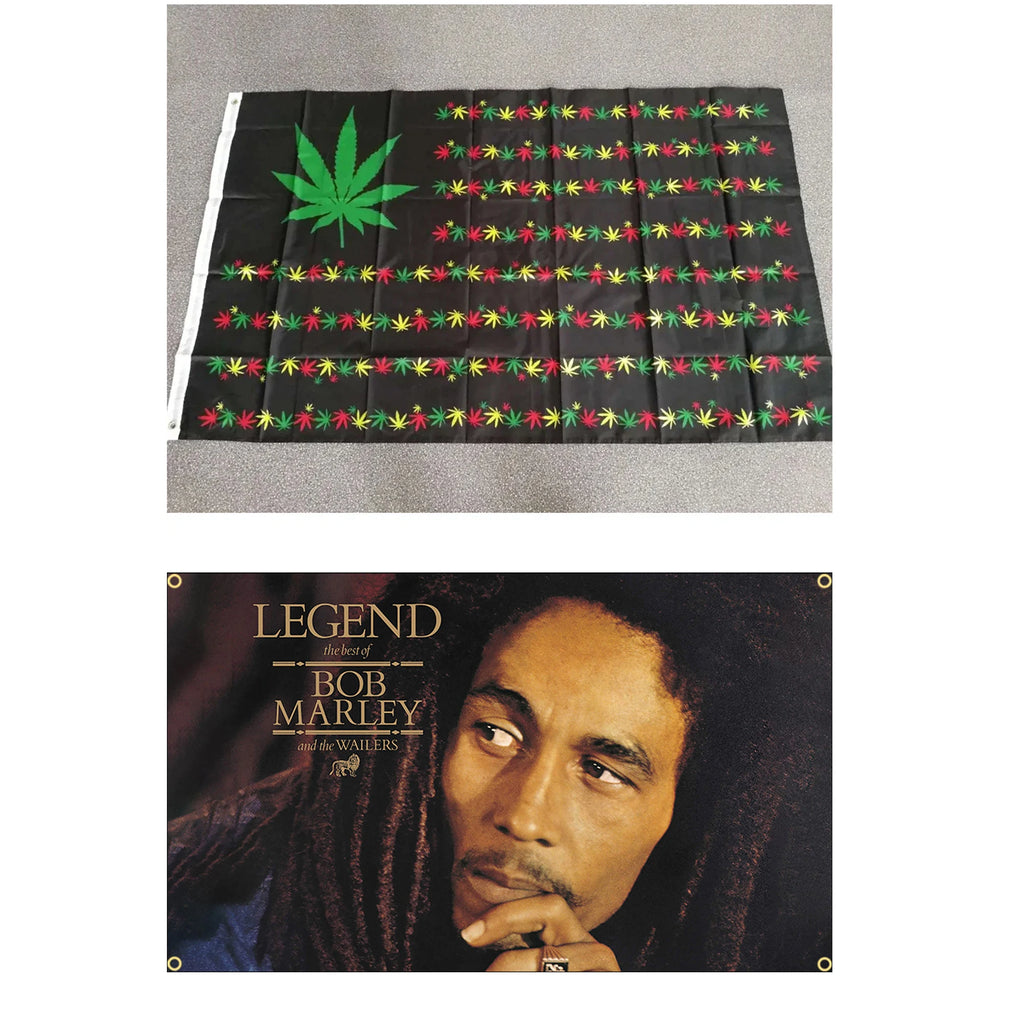 BOB Marley Reggae Rasta Hippie Band Flag Tapestry 60x90cm 90x150cm Polyester Printed  Band Poster Banner for Decor Outdoor Home