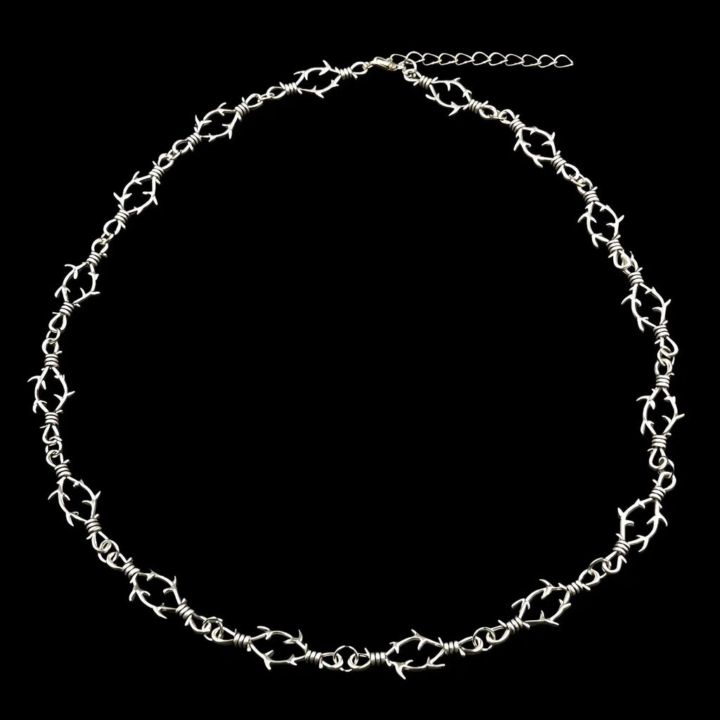 Barbed Wire Bracelet,Gothic Jewelry,Punk Accessories,Y2k,Hippie,Rock,Spike Chain,Adjustable,Exaggerated,For Women Man