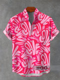 20225 Fashion Luxury Tropical Style Hawaiian Shirt 3D Digital Printing Men's Short Sleeve Collar Shirt