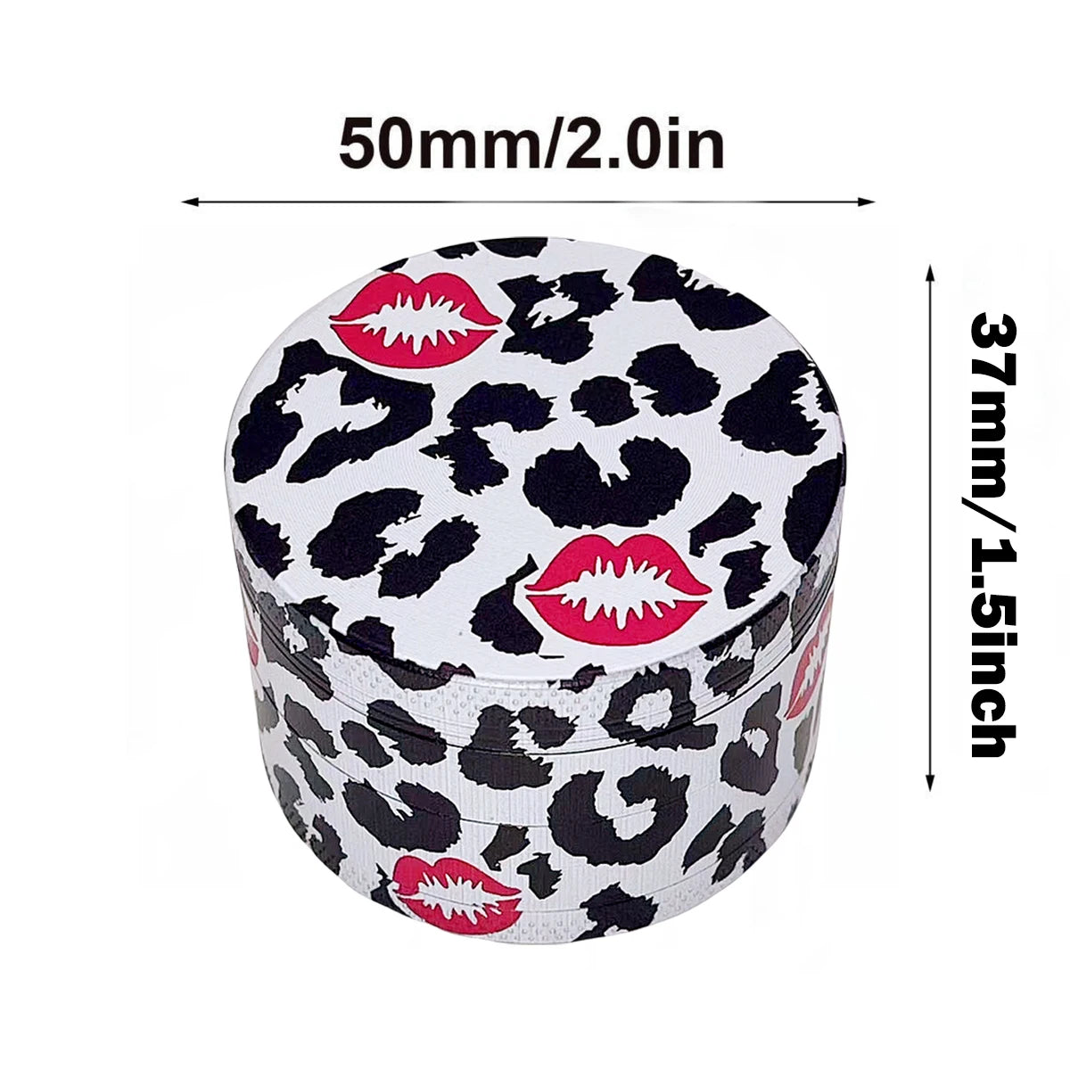 Leopard Print Metal Herb Grinder