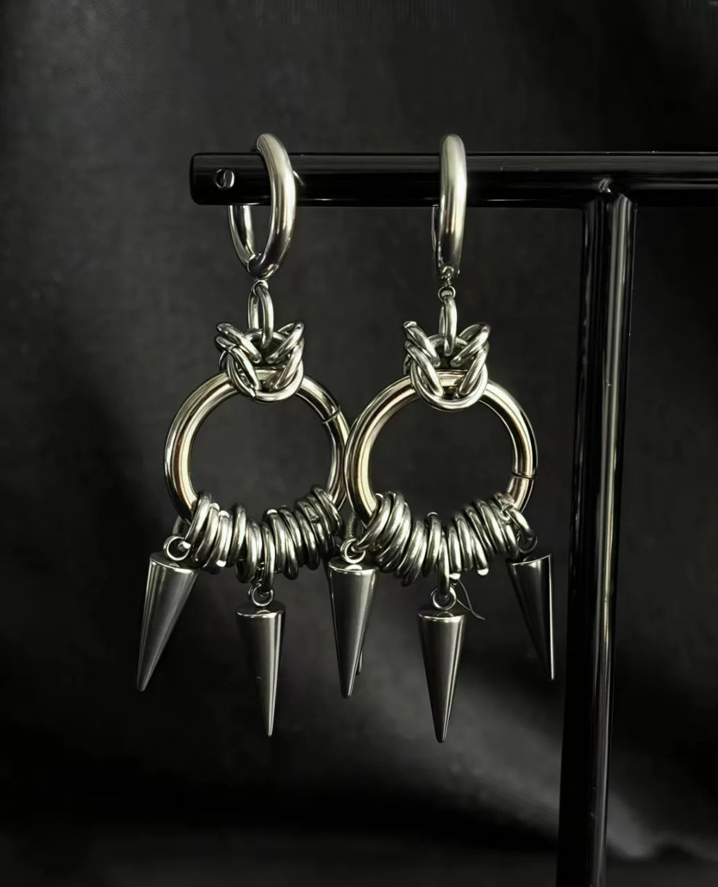 Punk Rivet Earring,Korean Jewelry,Hippie Accessory,Gothic Rock,Y2k,Sharp Spike Charm,Avant-garde,Design Sense,Ear Hoop For Women