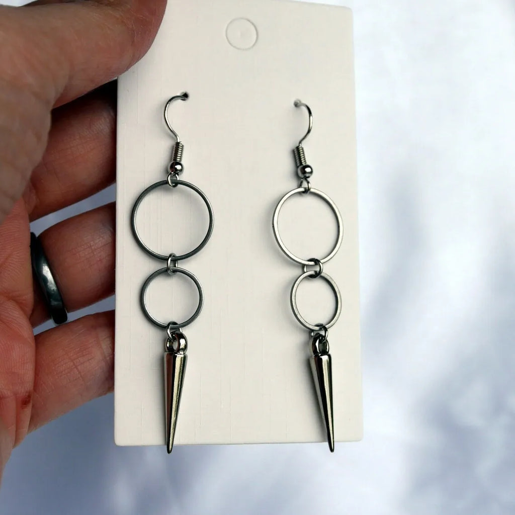 Punk Rivet Earring,Korean Jewelry,Hippie Accessory,Gothic Rock,Y2k,Sharp Spike Charm,Avant-garde,Design Sense,Ear Hoop For Women