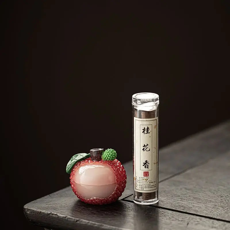 Litchi Incense Burner Indoor Small Cloud Incense Burner Sandalwood Agarwood Incense Burner Home Incense Burner Tea Room Ornament