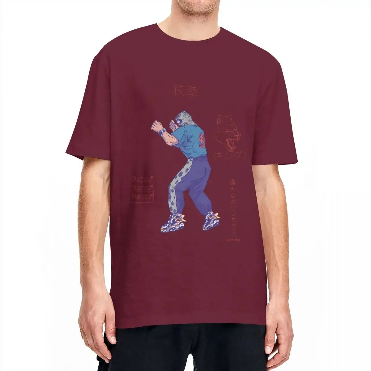 Hot Game Cotton Top Tees Summer Vintage Short Sleeve T-Shirt O Neck Hippie Pattern Tshirt Big Size 5XL  Men Tekken 8 T-Shirts
