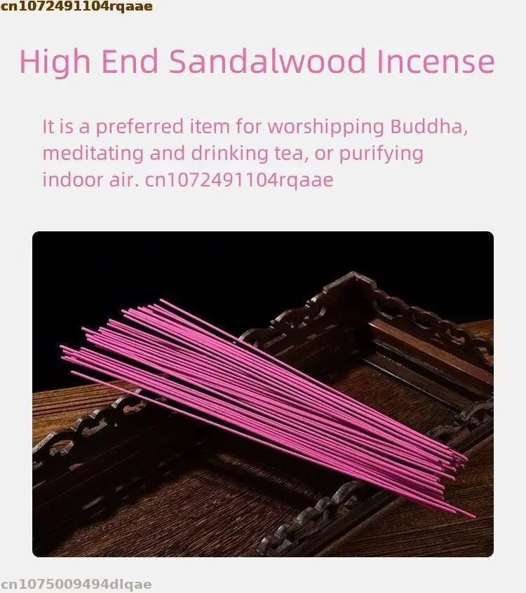 Natural Sandalwood Incense Sticks High-quality Aromatic Calm Burning For Yoga Meditation
