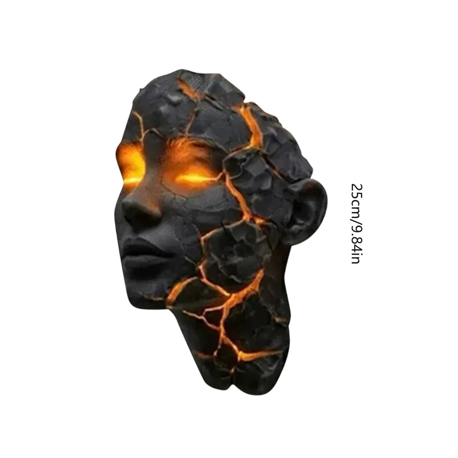 Halloween Lava Stone Skull Lamp Skull Desk Lamp with Spooky Led Light for Halloween Party Mantel Decoration Unique Room Accent