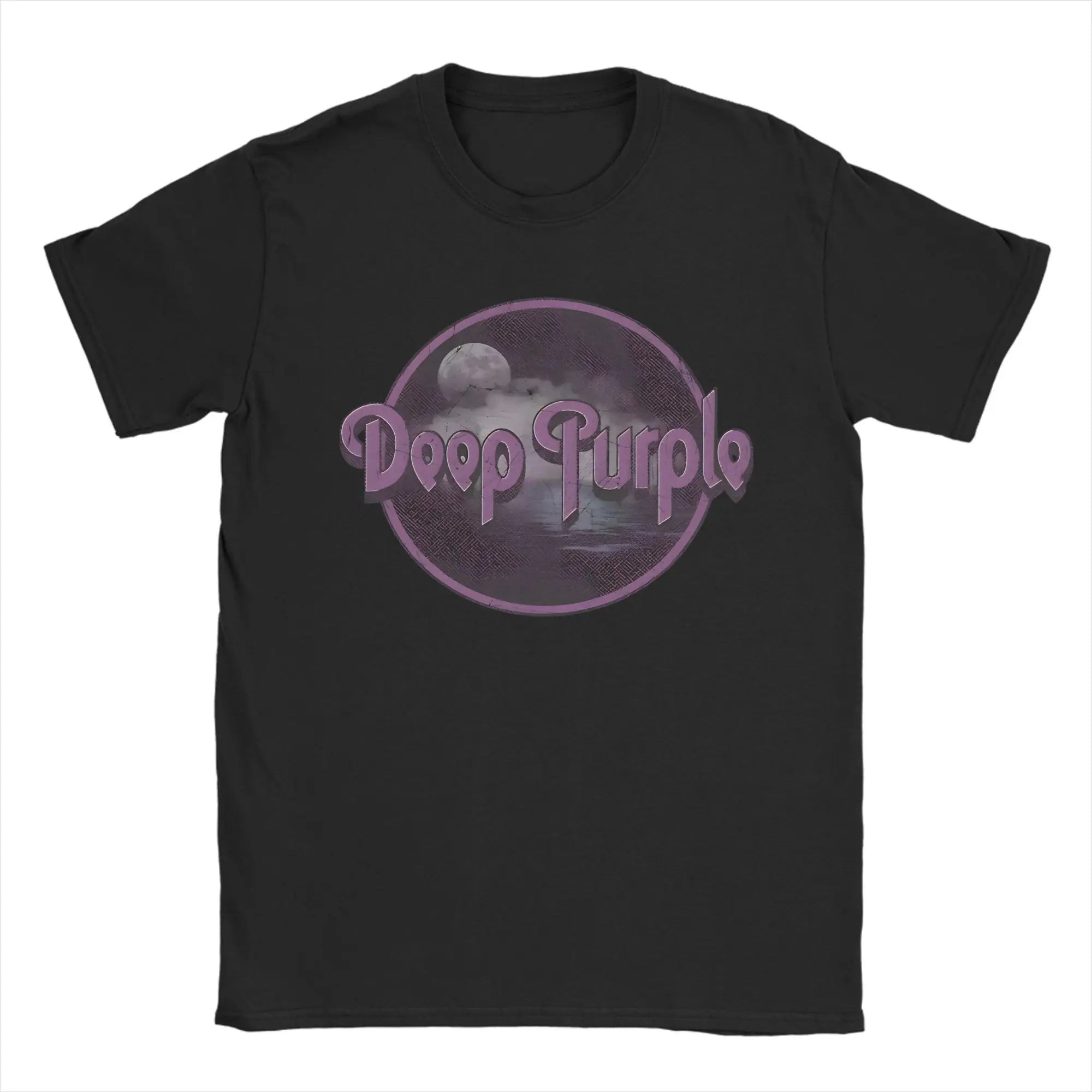 Band Deep Purple Art T-Shirt Summer  Hippie T-Shirts Man Cotton Comfortable Oversized Clothing Short Sleeves Funny Tops