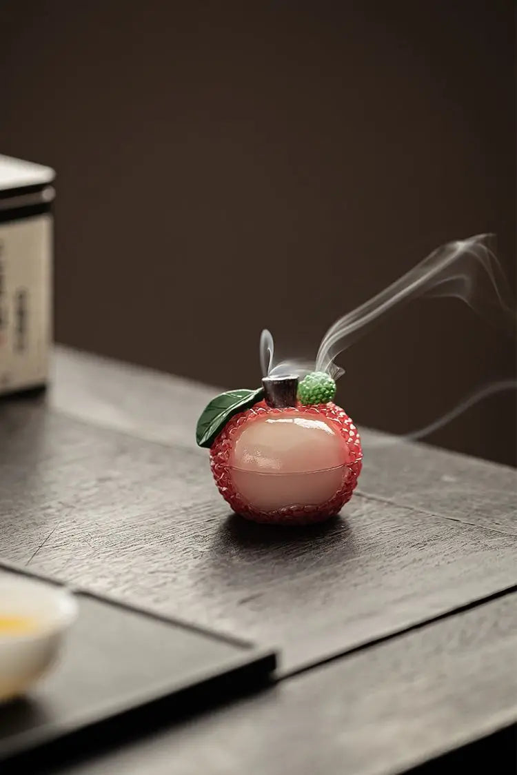 Litchi Incense Burner Indoor Small Cloud Incense Burner Sandalwood Agarwood Incense Burner Home Incense Burner Tea Room Ornament
