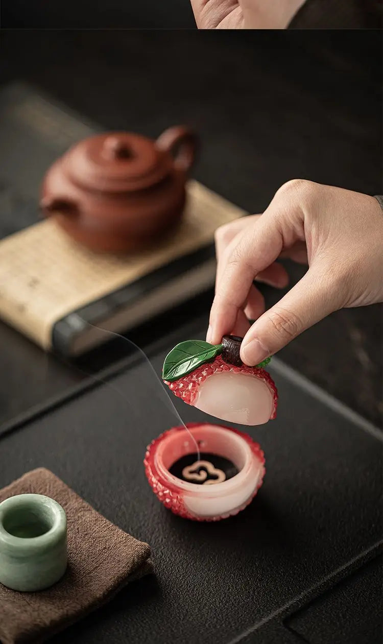 Litchi Incense Burner Indoor Small Cloud Incense Burner Sandalwood Agarwood Incense Burner Home Incense Burner Tea Room Ornament