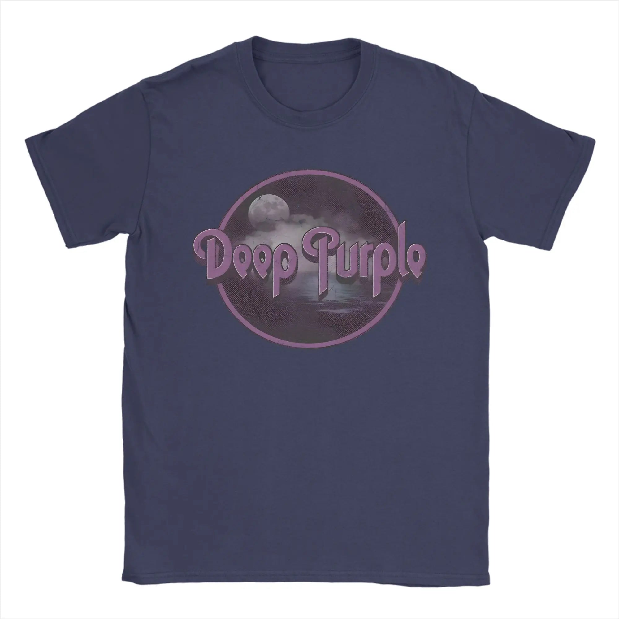 Band Deep Purple Art T-Shirt Summer  Hippie T-Shirts Man Cotton Comfortable Oversized Clothing Short Sleeves Funny Tops