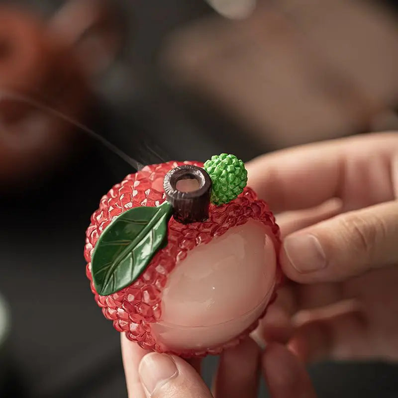Litchi Incense Burner Indoor Small Cloud Incense Burner Sandalwood Agarwood Incense Burner Home Incense Burner Tea Room Ornament