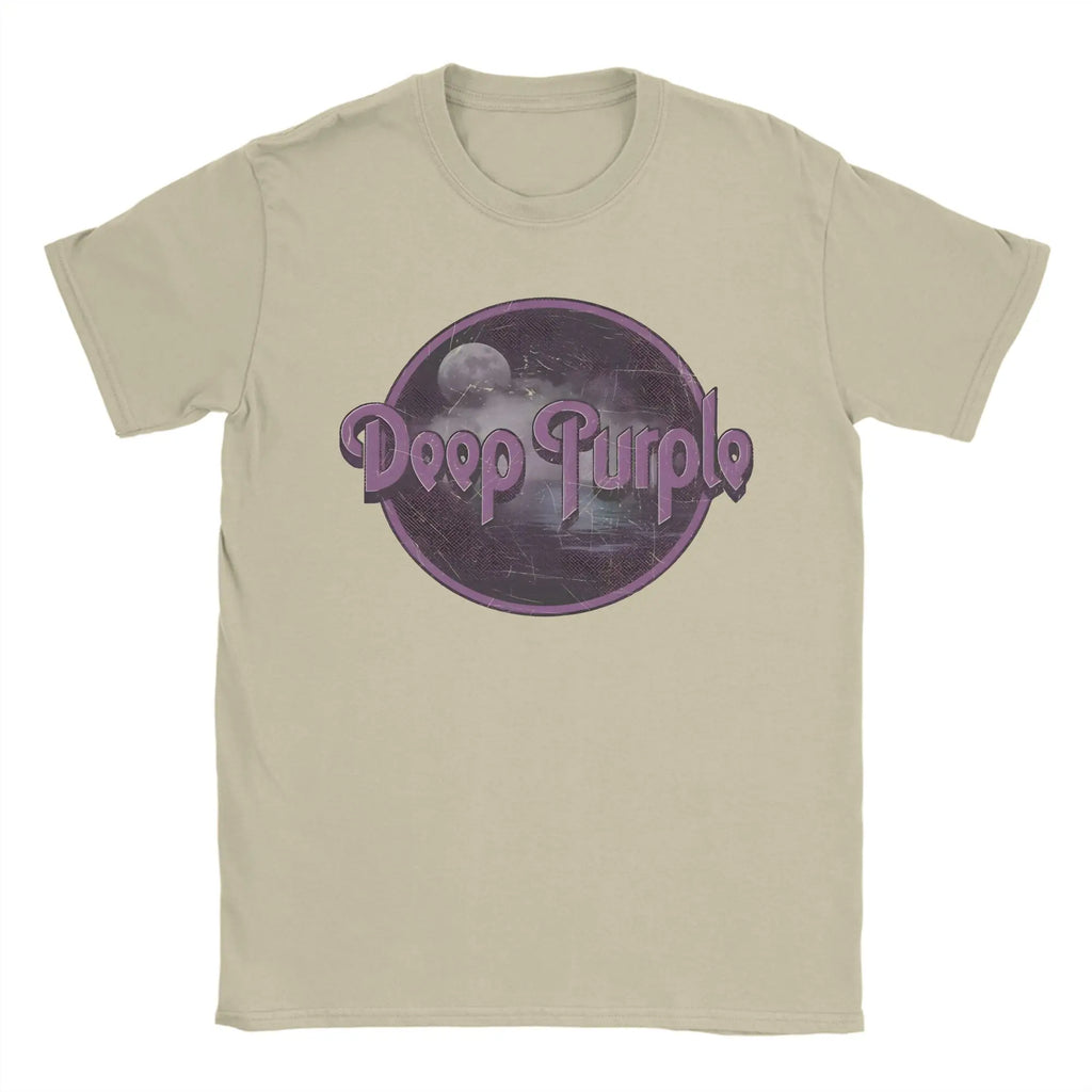 Band Deep Purple Art T-Shirt Summer  Hippie T-Shirts Man Cotton Comfortable Oversized Clothing Short Sleeves Funny Tops