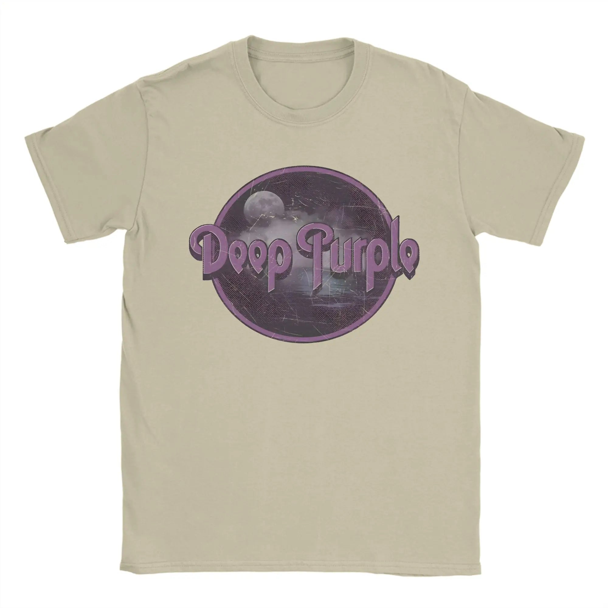Band Deep Purple Art T-Shirt Summer  Hippie T-Shirts Man Cotton Comfortable Oversized Clothing Short Sleeves Funny Tops