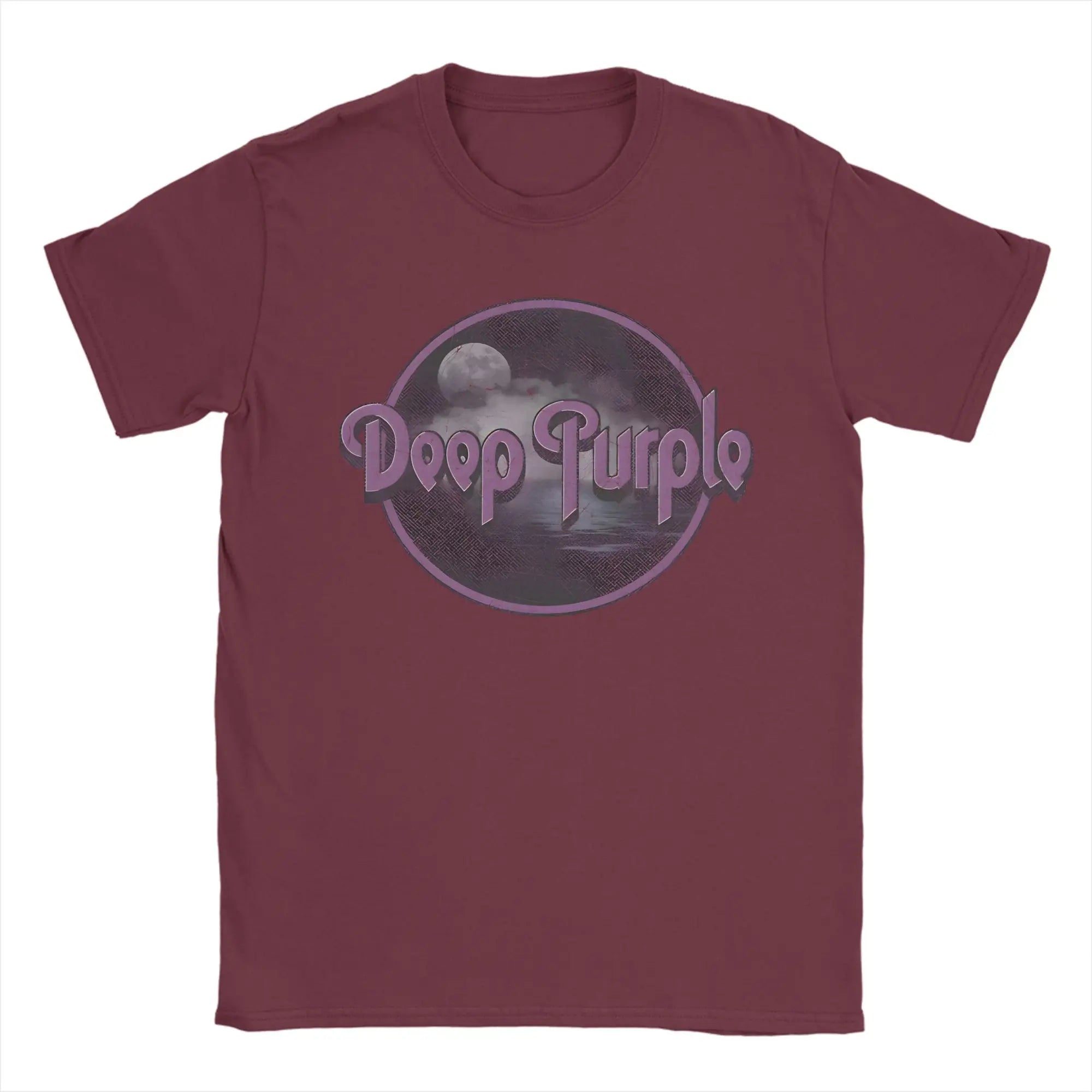 Band Deep Purple Art T-Shirt Summer  Hippie T-Shirts Man Cotton Comfortable Oversized Clothing Short Sleeves Funny Tops