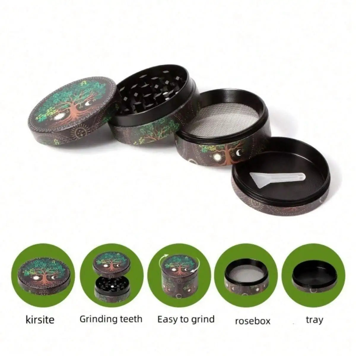 Leopard Print Metal Herb Grinder