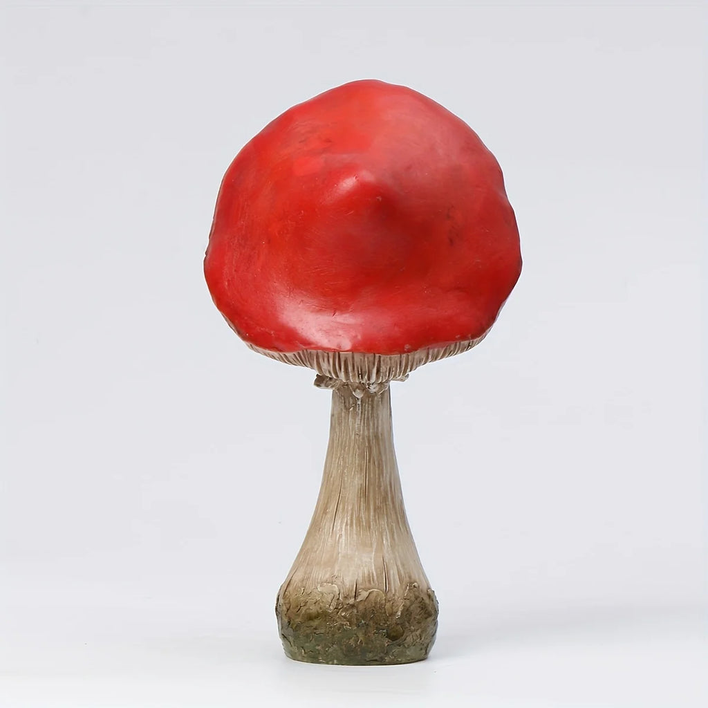 Facial Genie Mushroom Outdoor Sculpture Garden Ornament Accessories Courtyard, Lawn and Gardening