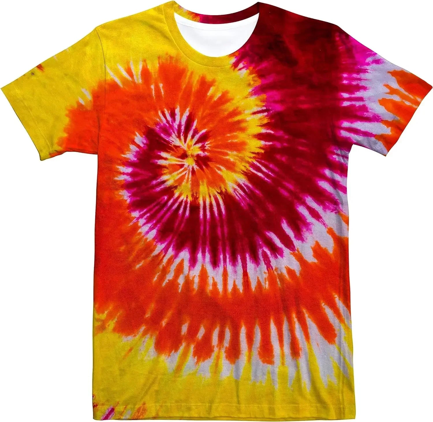 Unisex Retro Tie Dye t shirt for Men Women 70S 80S Hippies Senior Tie-Dye Tee Tshirt 3d printing Vintage clothing