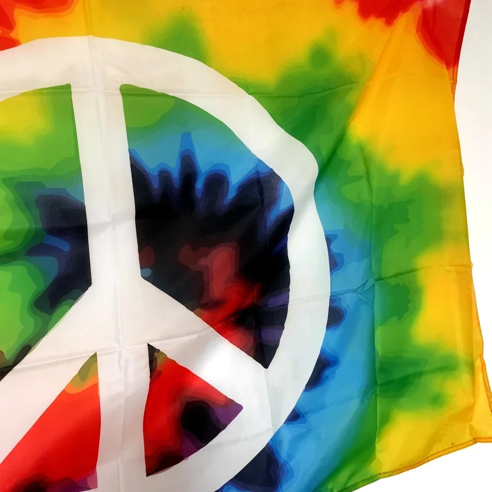 Peace Flag 90x150cm Durable Polyester Outdoor/Indoor Decor for Parties, Gardens - World Peace Day Festival Decoration