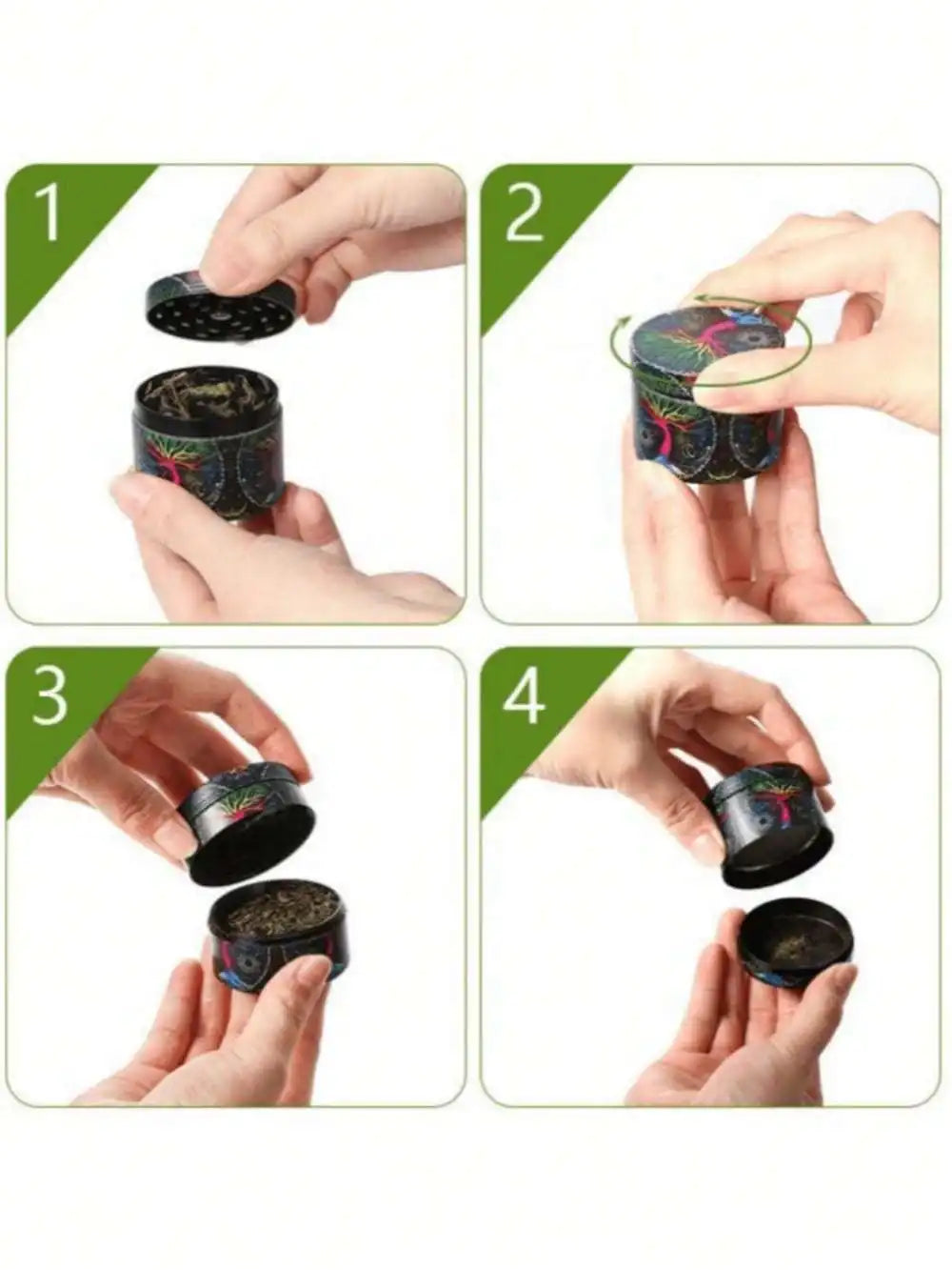 Leopard Print Metal Herb Grinder