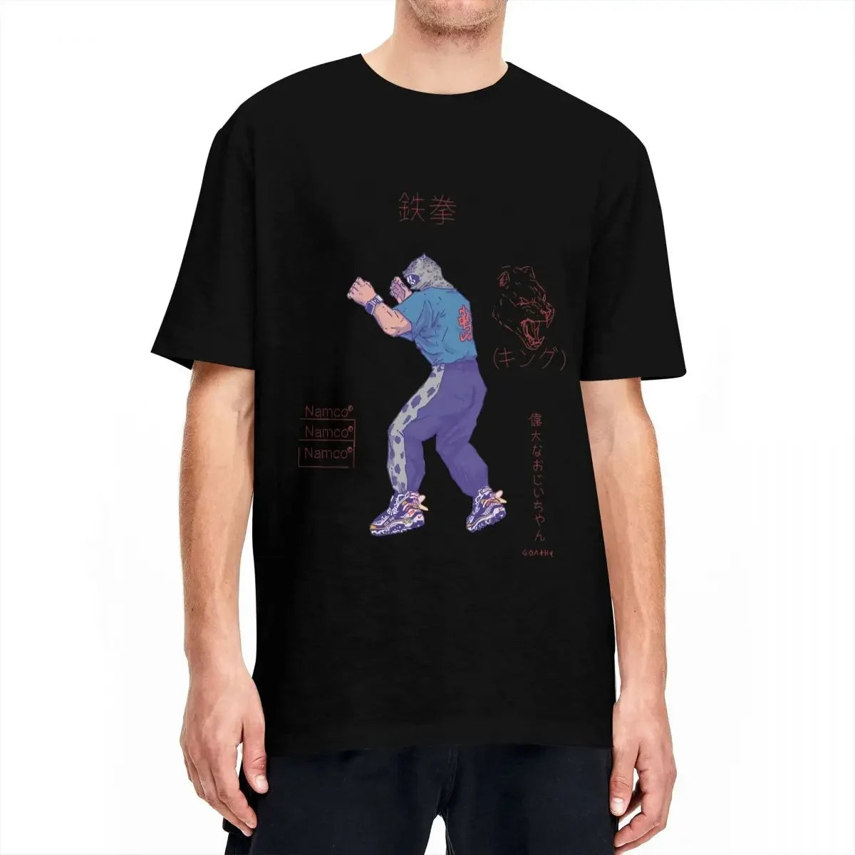 Hot Game Cotton Top Tees Summer Vintage Short Sleeve T-Shirt O Neck Hippie Pattern Tshirt Big Size 5XL  Men Tekken 8 T-Shirts